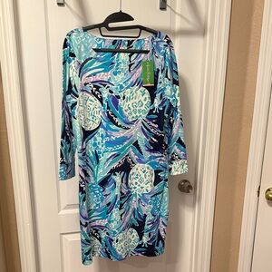 Lilly Pulitzer Vibrant Blue and Purple Dress